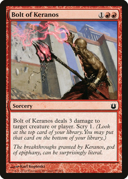 MTG Card Title: Bolt of Keranos BNG/89