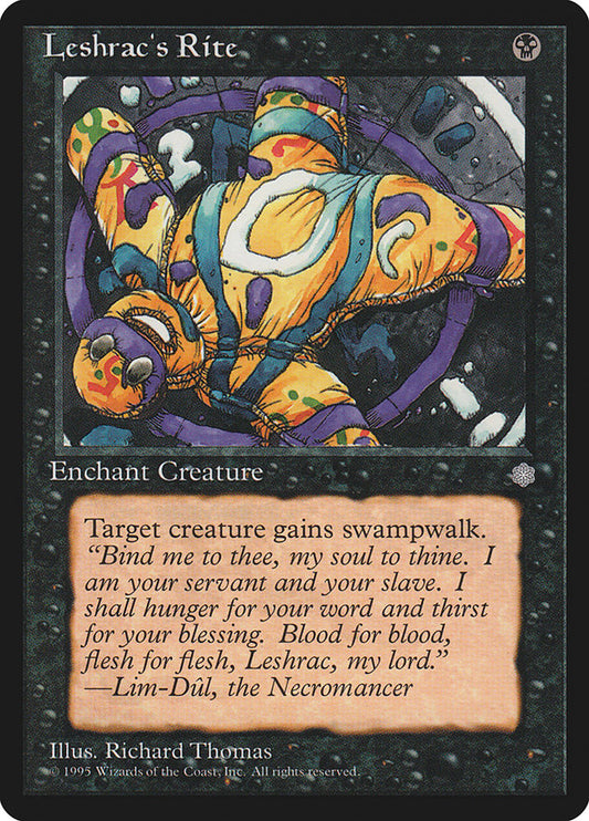MTG Card Title: Leshrac's Rite ICE/143