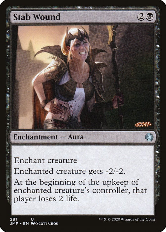 MTG Card Title: Stab Wound JMP/281