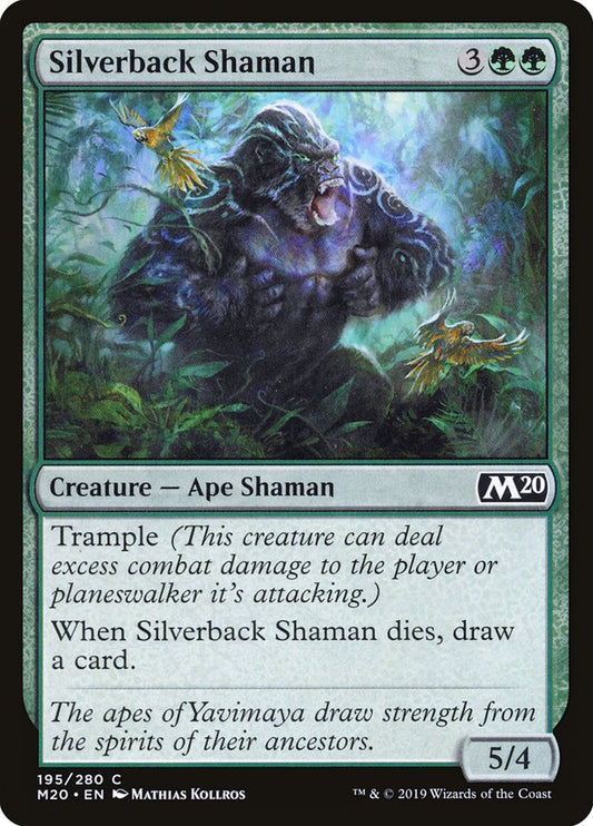 MTG Card Title: Silverback Shaman M20/195