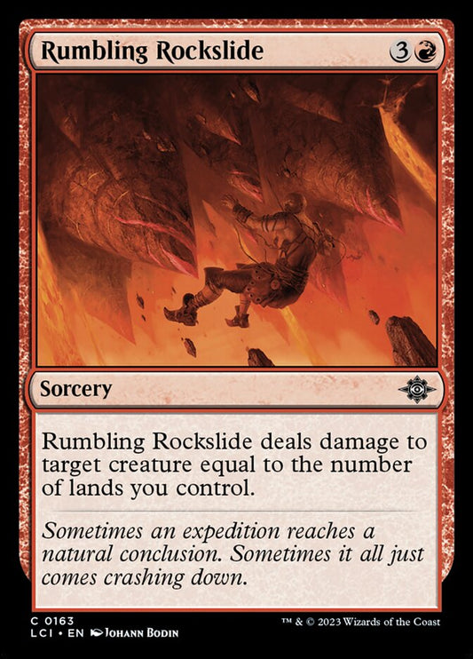 MTG Card Title: Rumbling Rockslide LCI/163