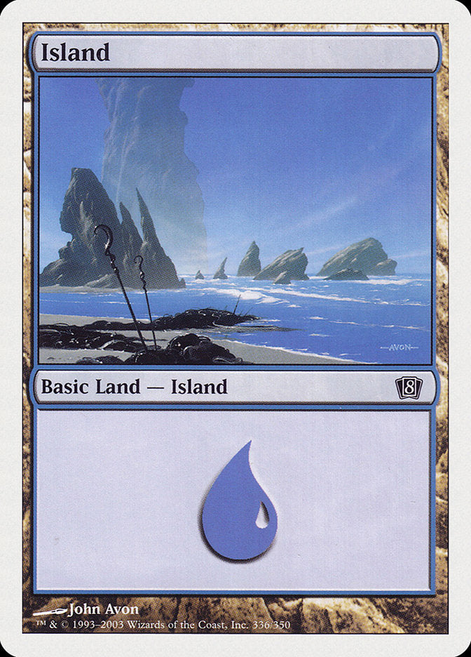 MTG Card Title: Island 8ED/336