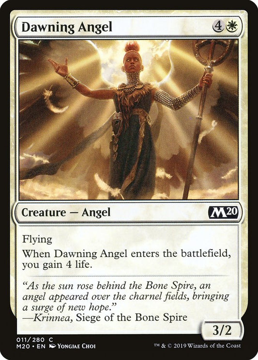 MTG Card Title: Dawning Angel M20/11