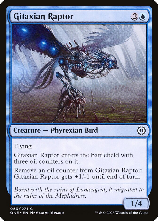 MTG Card Title: Gitaxian Raptor ONE/53