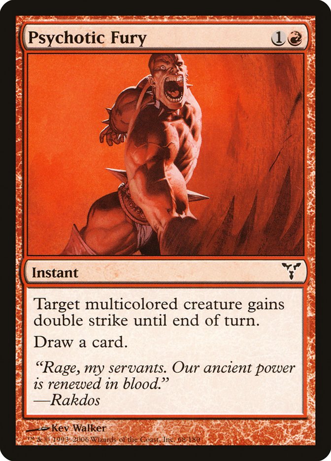 MTG Card Title: Psychotic Fury DIS/68
