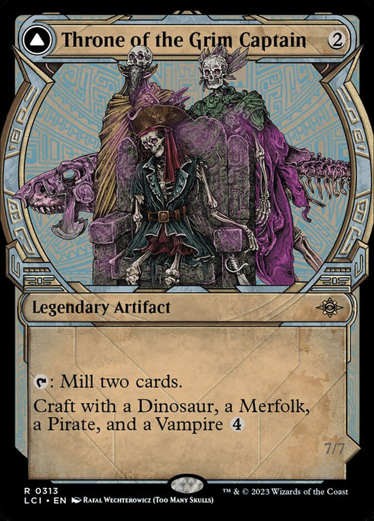 MTG Card Title: Throne of the Grim Captain // The Grim Captain LCI/313