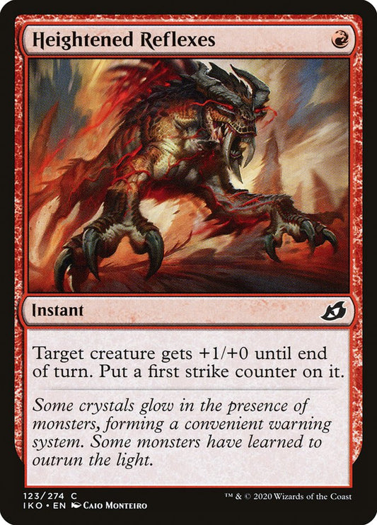 MTG Card Title: Heightened Reflexes IKO/123