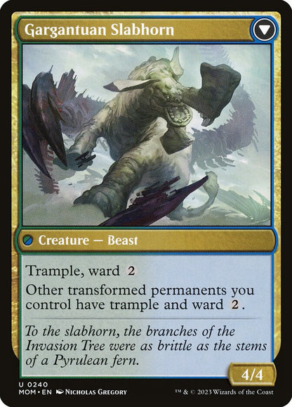 Invasion of Pyrulea // Gargantuan Slabhorn MOM/240