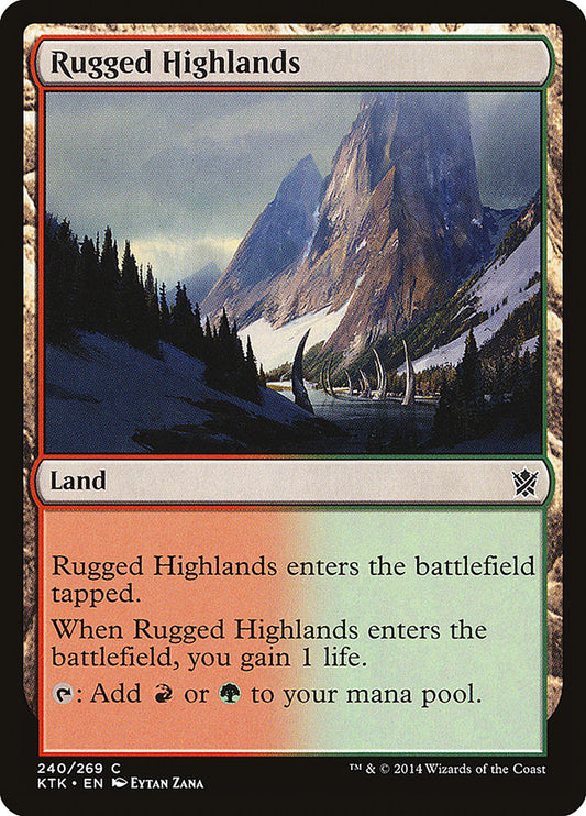 MTG Card Title: Rugged Highlands KTK/240