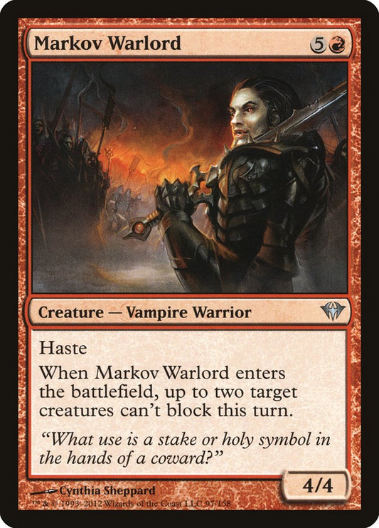 MTG Card Title: Markov Warlord DKA/97