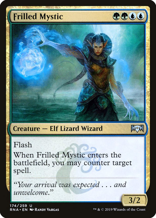 MTG Card Title: Frilled Mystic RNA/174