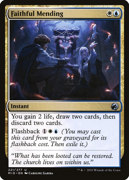MTG Card Title: Faithful Mending MID/221