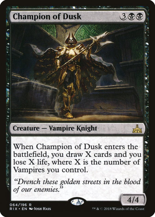 MTG Card Title: Champion of Dusk RIX/64