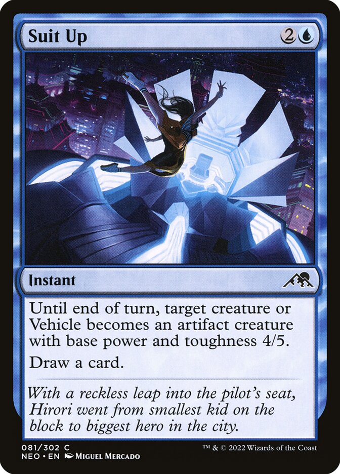 MTG Card Title: Suit Up NEO/81