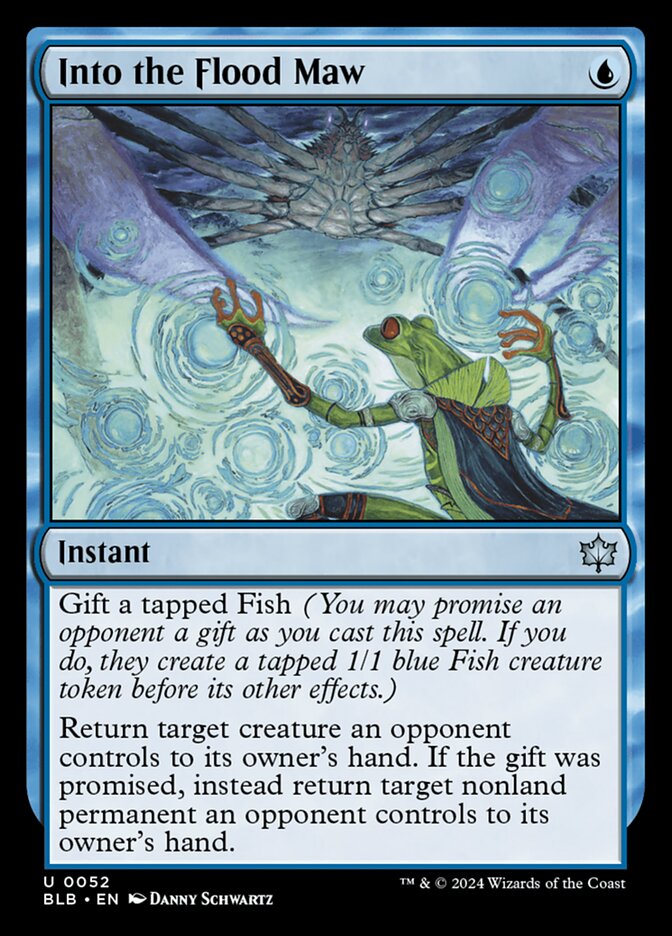MTG Card Title: Into the Flood Maw BLB/52