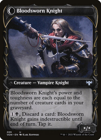 Bloodsworn Squire // Bloodsworn Knight VOW/289