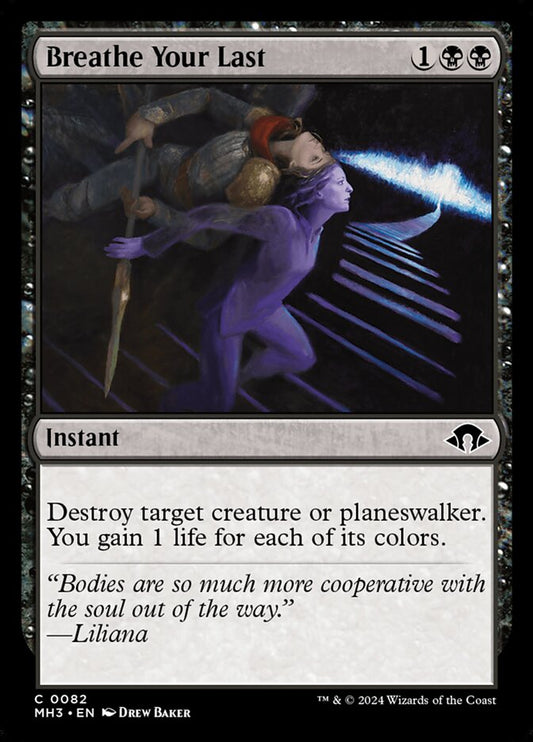MTG Card Title: Breathe Your Last MH3/82