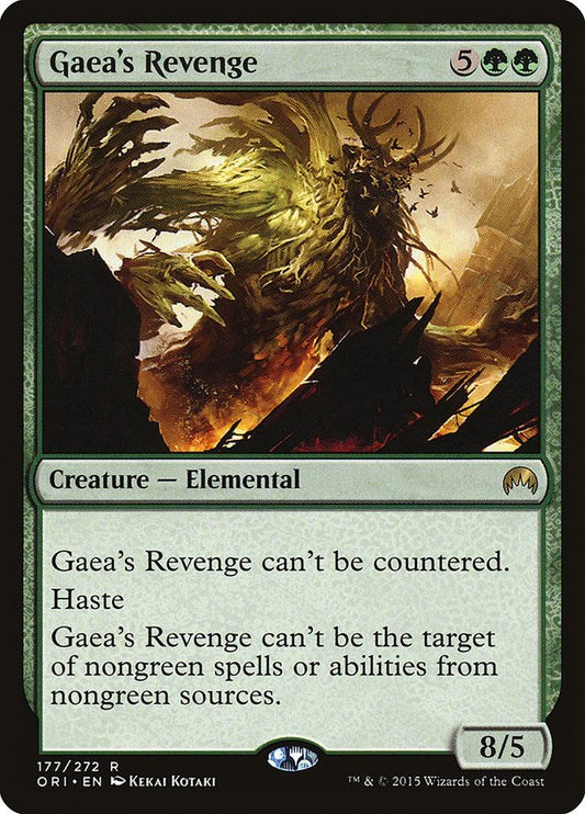 MTG Card Title: Gaea's Revenge ORI/177