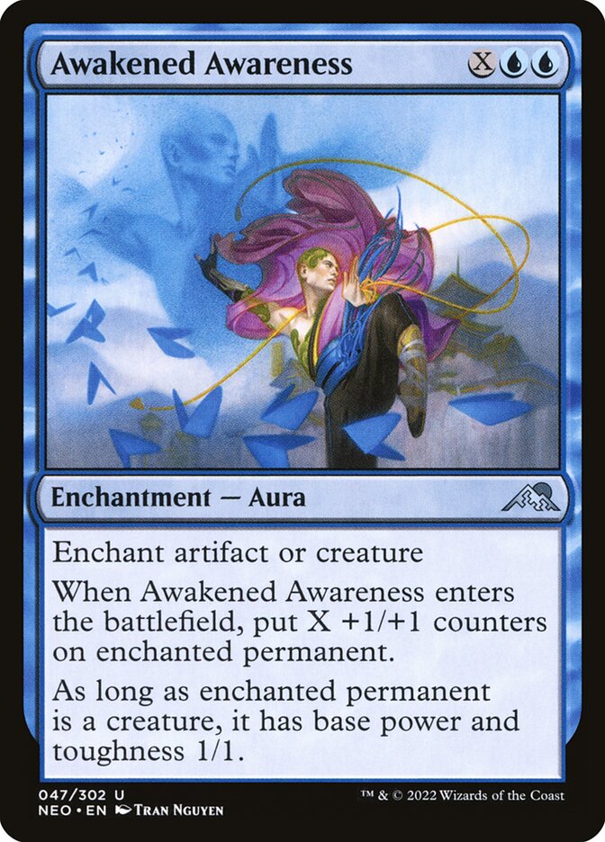 MTG Card Title: Awakened Awareness NEO/47