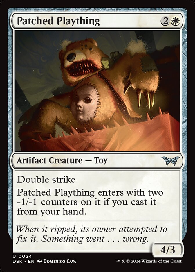MTG Card Title: Patched Plaything DSK/24