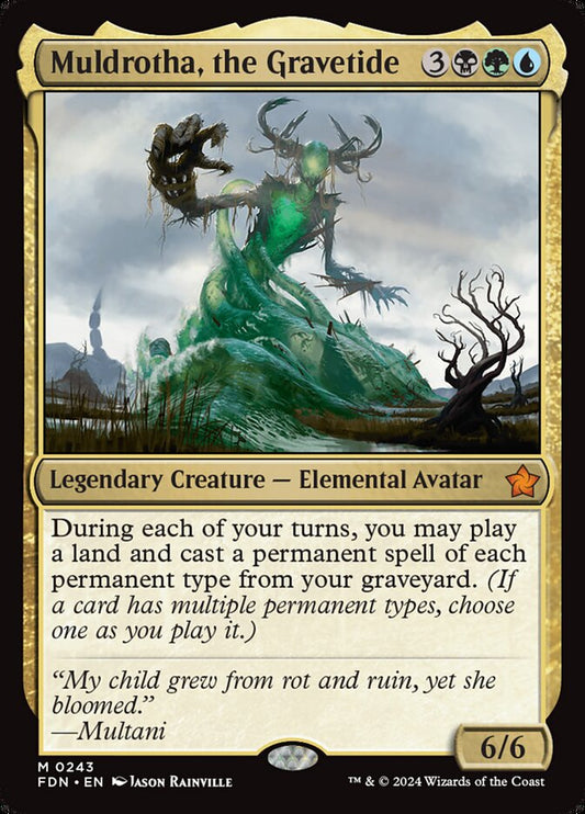 MTG Card Title: Muldrotha, the Gravetide FDN/243