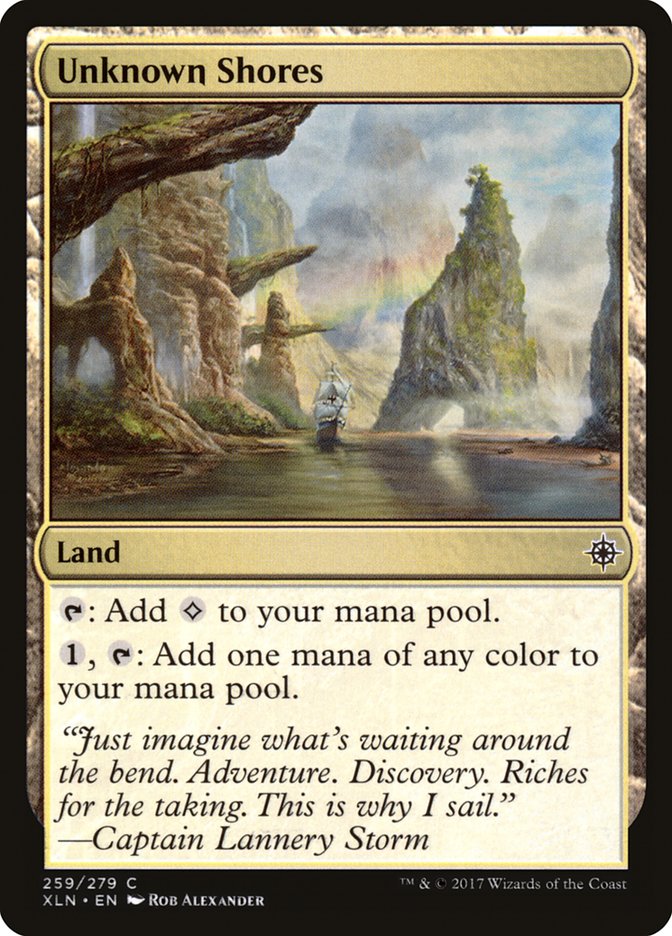 MTG Card Title: Unknown Shores XLN/259