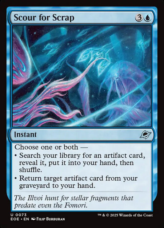 MTG Card Title: Scour for Scrap EOE/73