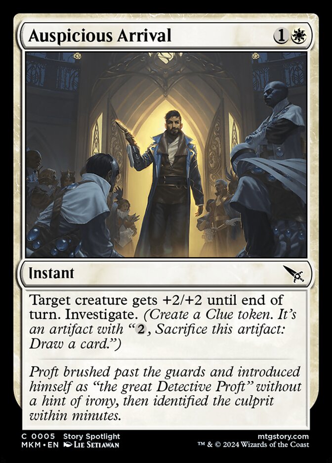 MTG Card Title: Auspicious Arrival MKM/5