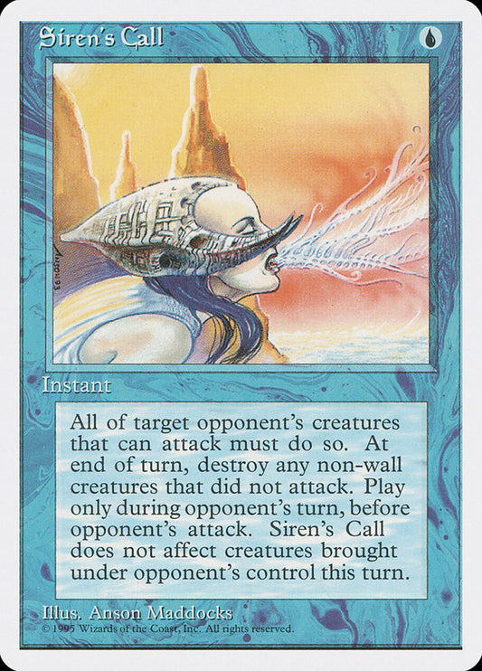 MTG Card Title: Siren's Call 4ED/101