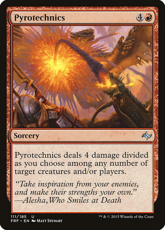 MTG Card Title: Pyrotechnics FRF/111