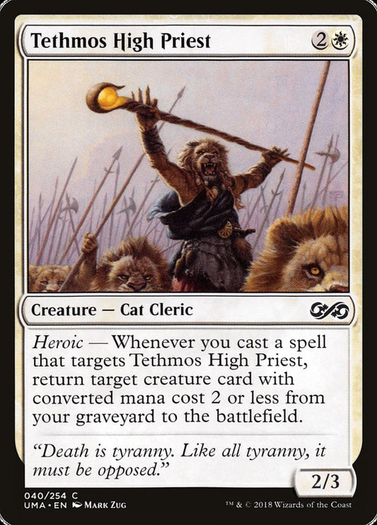 MTG Card Title: Tethmos High Priest UMA/40