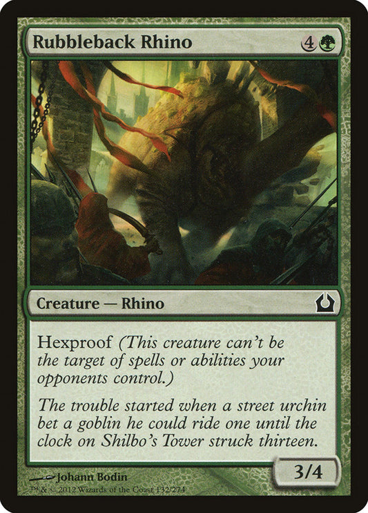 MTG Card Title: Rubbleback Rhino RTR/132