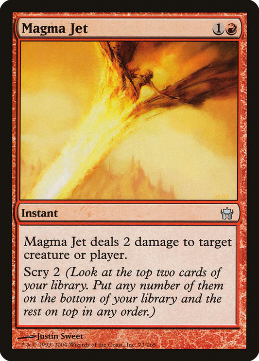 MTG Card Title: Magma Jet 5DN/73