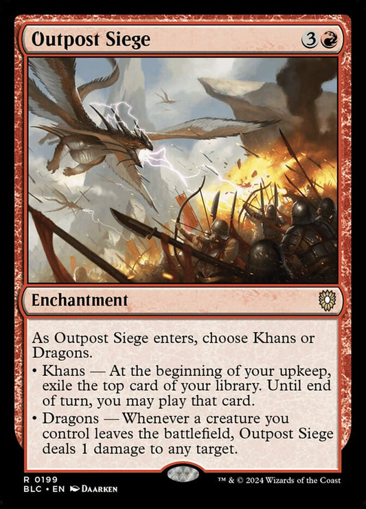 MTG Card Title: Outpost Siege BLC/199