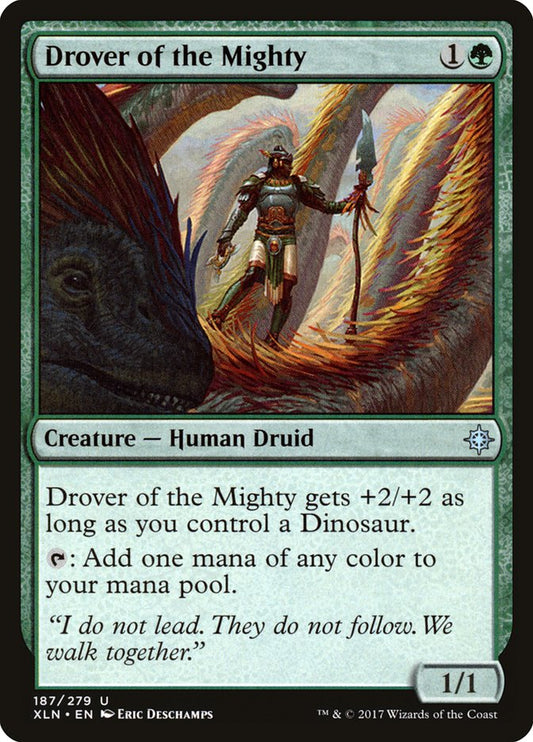 MTG Card Title: Drover of the Mighty XLN/187