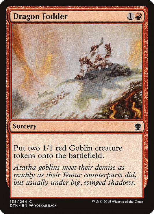 MTG Card Title: Dragon Fodder DTK/135