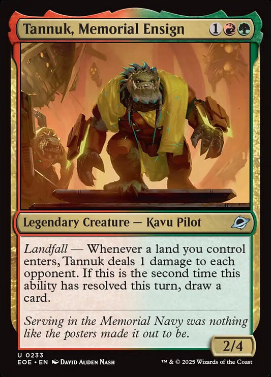 MTG Card Title: Tannuk, Memorial Ensign EOE/233