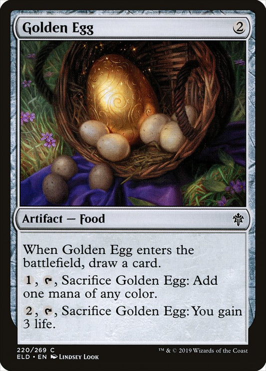 MTG Card Title: Golden Egg ELD/220
