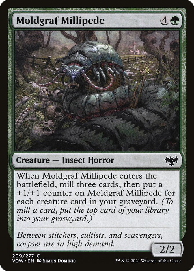 MTG Card Title: Moldgraf Millipede VOW/209