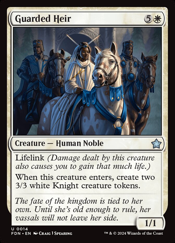 MTG Card Title: Guarded Heir FDN/14