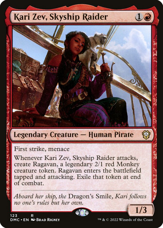 MTG Card Title: Kari Zev, Skyship Raider DMC/123