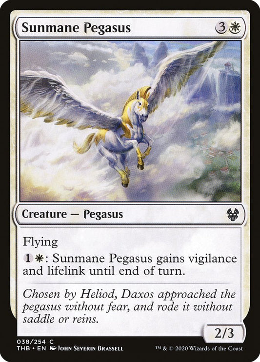 MTG Card Title: Sunmane Pegasus THB/38