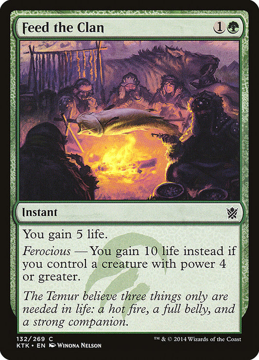 MTG Card Title: Feed the Clan KTK/132
