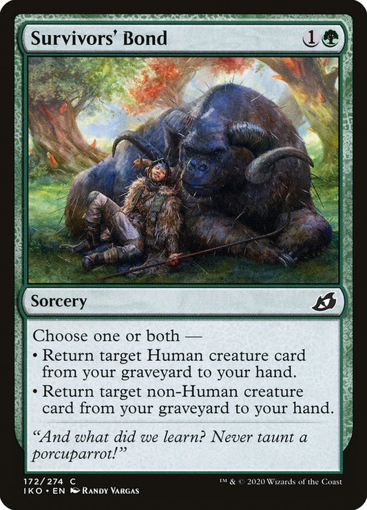 MTG Card Title: Survivors' Bond IKO/172