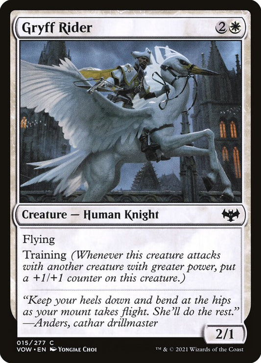 MTG Card Title: Gryff Rider VOW/15