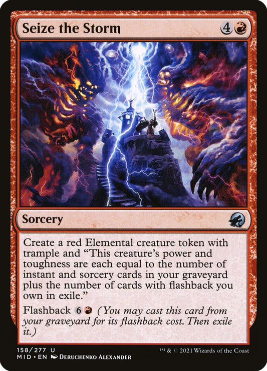 MTG Card Title: Seize the Storm MID/158