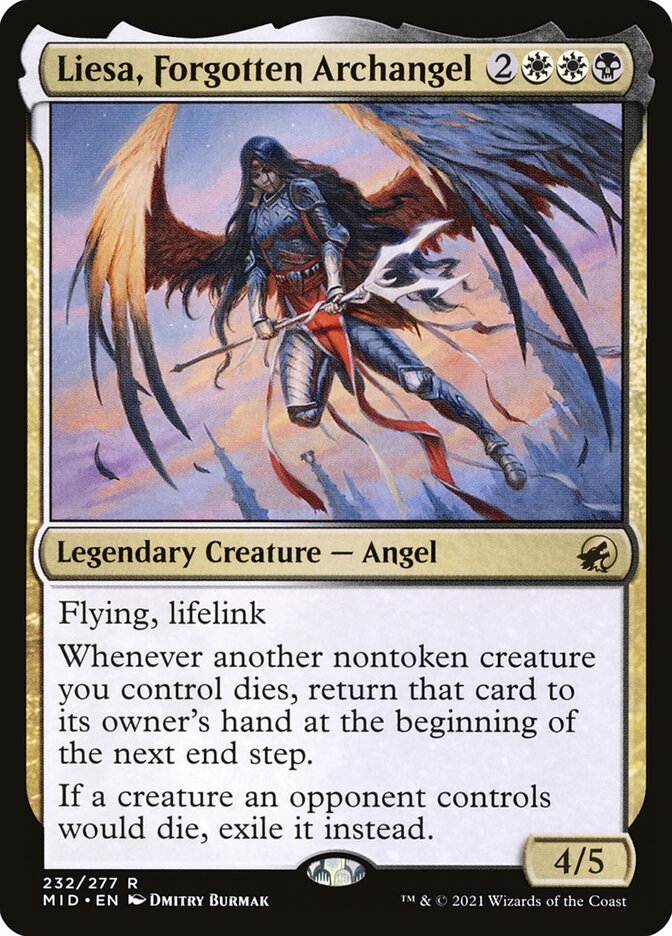 MTG Card Title: Liesa, Forgotten Archangel MID/232