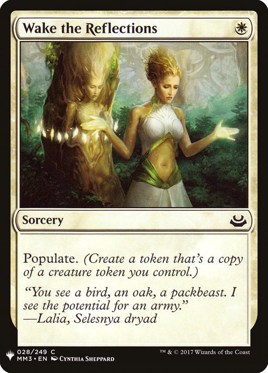 MTG Card Title: Wake the Reflections PLST/MM3-28