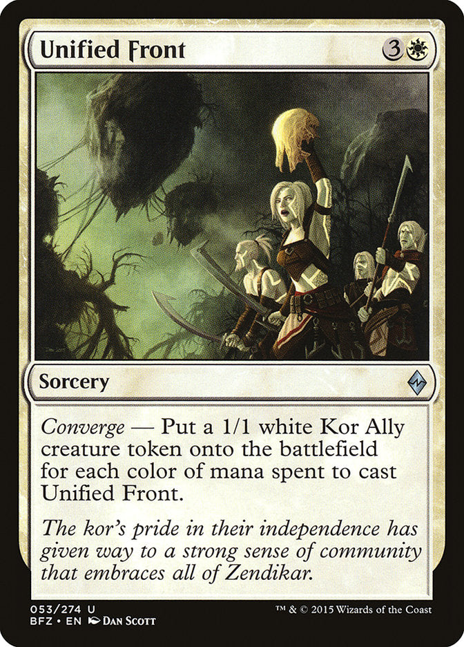 MTG Card Title: Unified Front BFZ/53