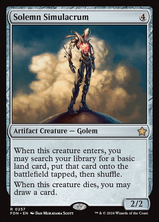 MTG Card Title: Solemn Simulacrum FDN/257